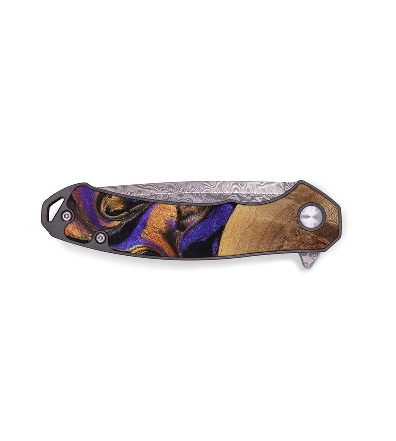 EDC Wood Pocket Knife - Tana (Purple, 737602)