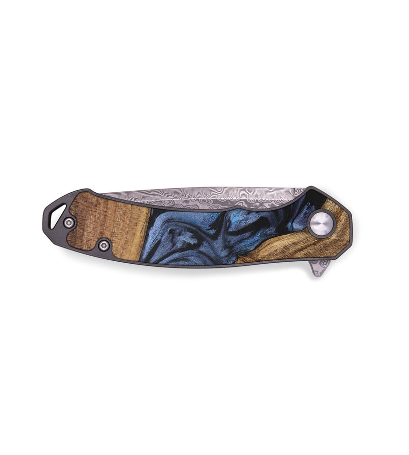 EDC Wood Pocket Knife - Fedora (Blue, 737655)
