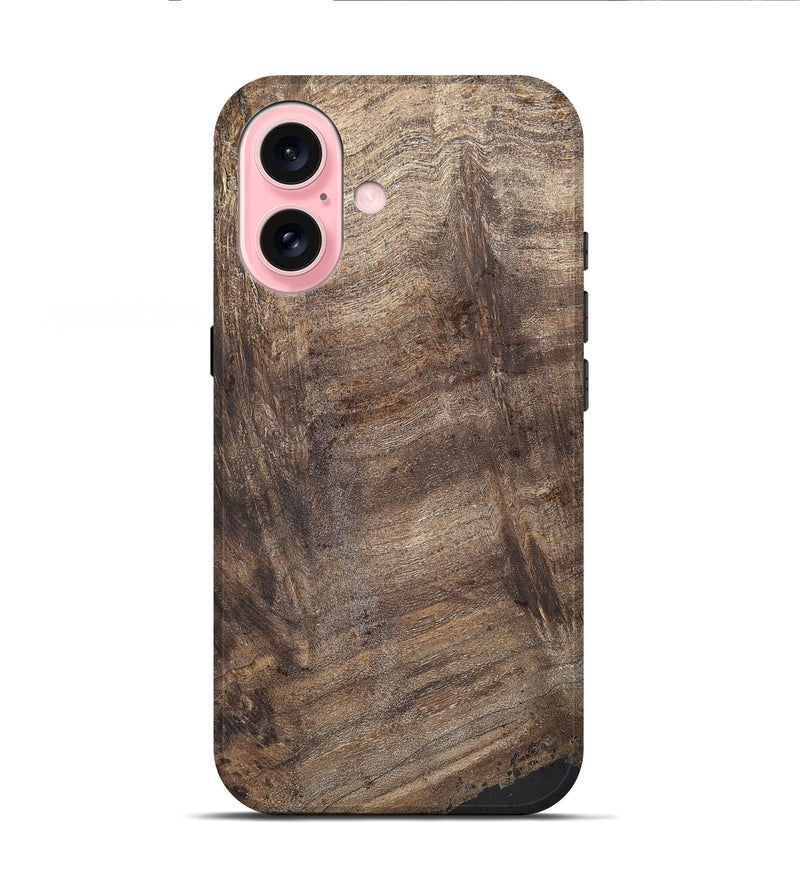 iPhone 16 Wood Live Edge Phone Case - Saint (Wood Burl, 737676)