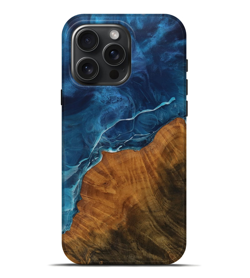 iPhone 16 Pro Max Wood Live Edge Phone Case - Wilbur (Coastal, 737685)