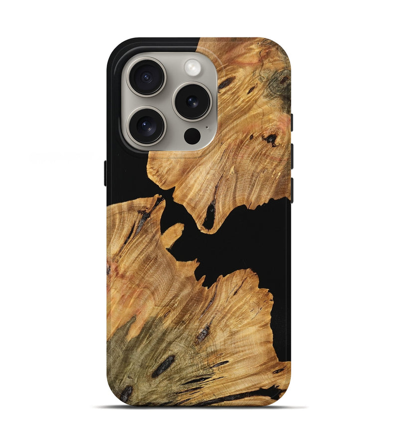 iPhone 16 Pro Wood Live Edge Phone Case - Donella (Wood Burl, 737689)