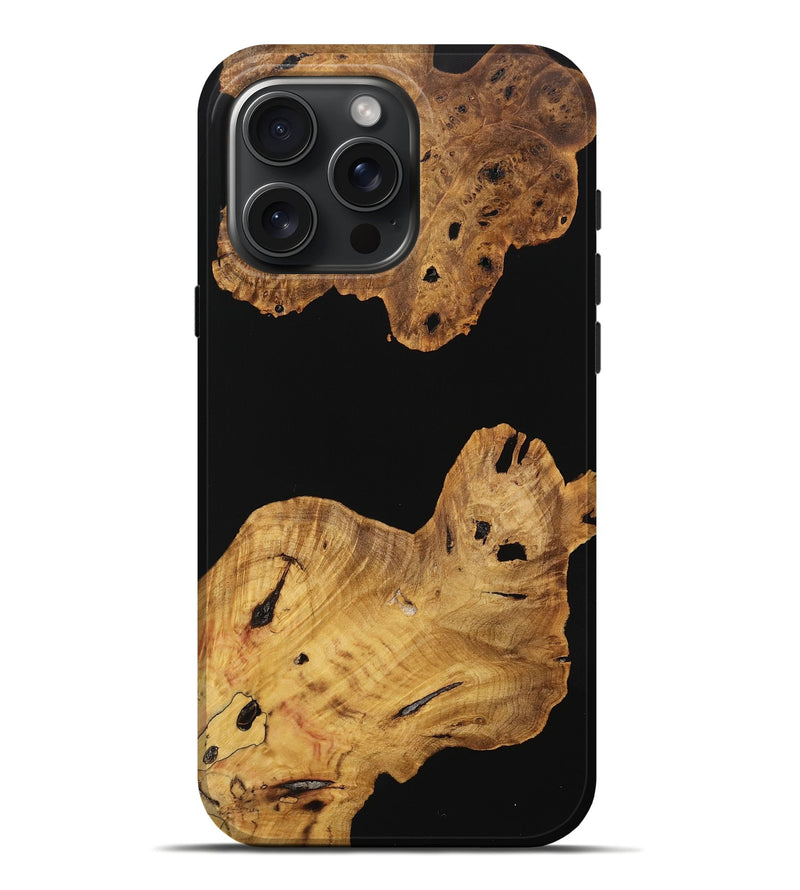 iPhone 16 Pro Max Wood Live Edge Phone Case - Emett (Wood Burl, 737692)
