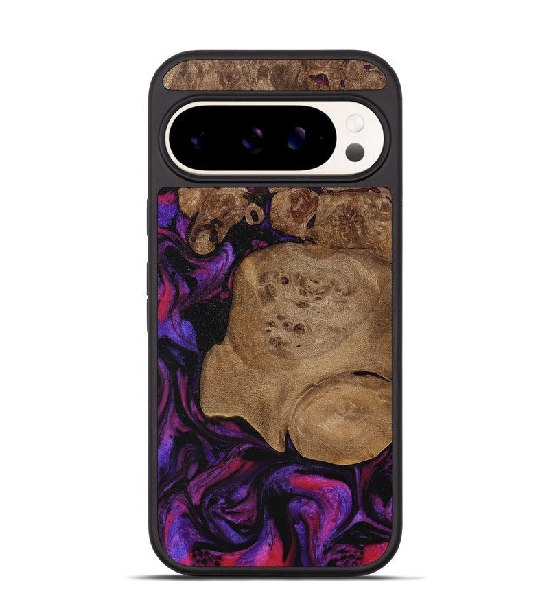 Pixel 9 Wood Phone Case - Mufi (Purple, 737705)