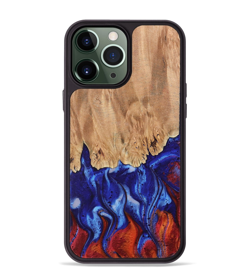 iPhone 13 Pro Max Wood Phone Case - Josiah (Fire & Ice, 737738)