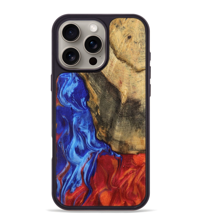 iPhone 16 Pro Max Wood Phone Case - Sean (Fire & Ice, 737743)