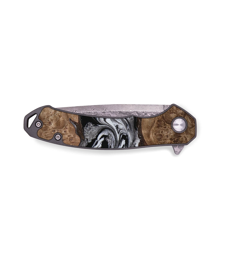 EDC Wood Pocket Knife - Margit (Black & White, 737762)