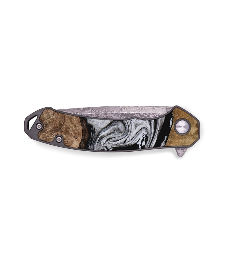 EDC Wood Pocket Knife - Sibley (Black & White, 737804)