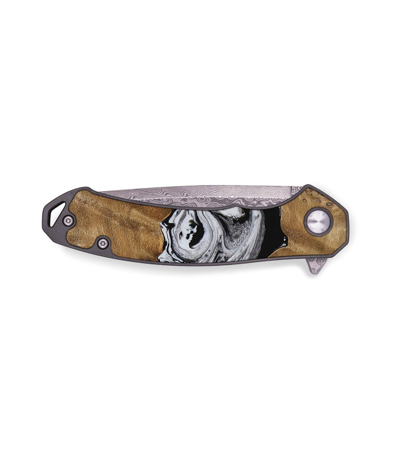 EDC Wood Pocket Knife - Alan (Black & White, 737816)