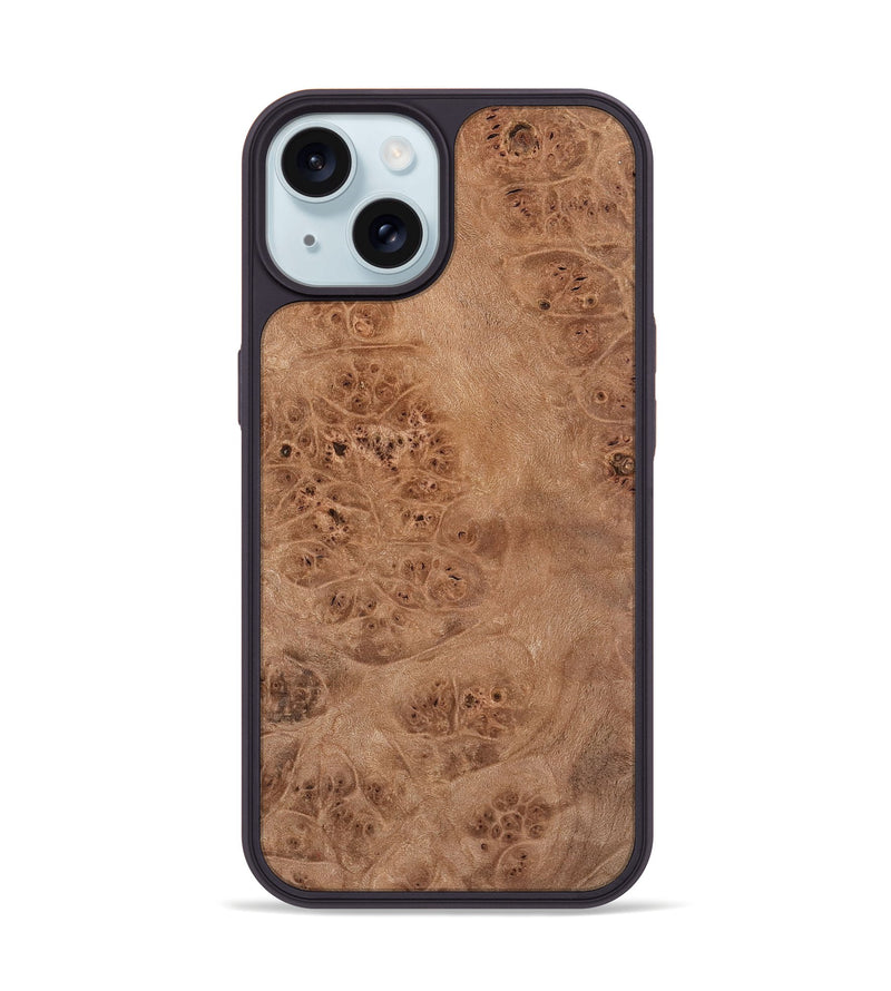 iPhone 15 Wood Phone Case - Umesh (Wood Burl, 737829)