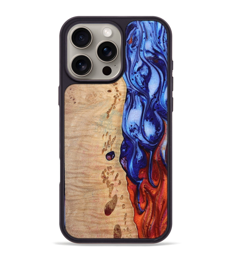 iPhone 16 Pro Max Wood Phone Case - Nohely (Fire & Ice, 737867)