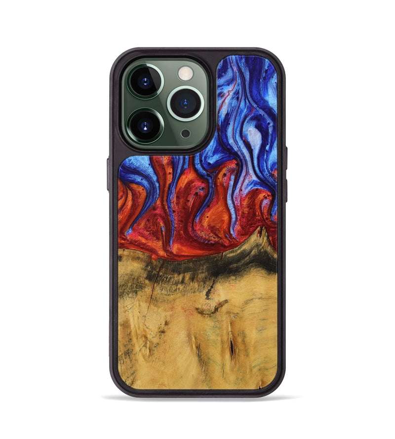 iPhone 13 Pro Wood Phone Case - Cordy (Fire & Ice, 737873)