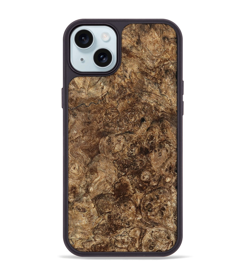iPhone 15 Plus Wood Phone Case - Breonna (Wood Burl, 737901)