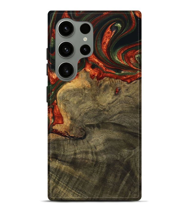 Galaxy S24 Ultra Wood Live Edge Phone Case - Meara (Green, 737957)