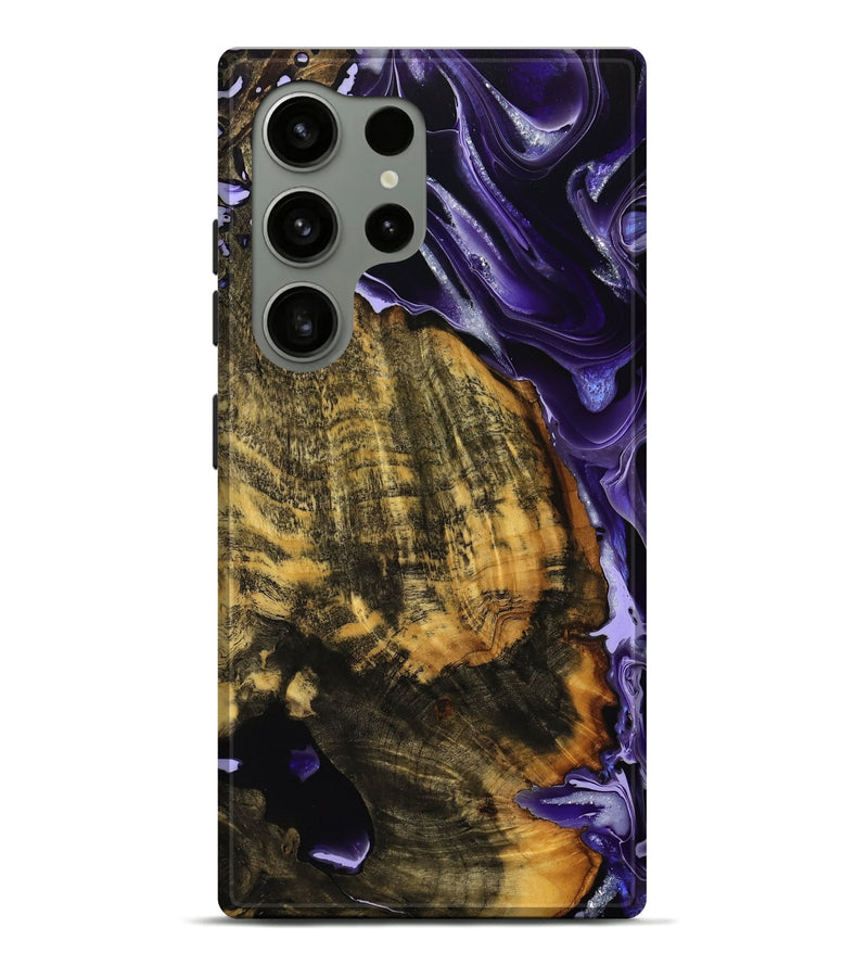Galaxy S24 Ultra Wood Live Edge Phone Case - Mani (Purple, 738052)