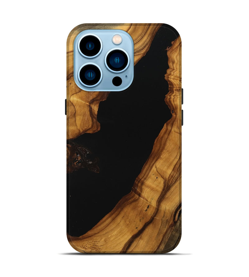 iPhone 14 Pro Wood Live Edge Phone Case - Enos (Wood Burl, 738064)