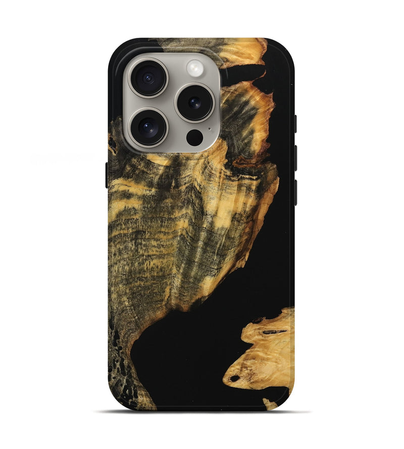 iPhone 16 Pro Wood Live Edge Phone Case - Alleen (Wood Burl, 738073)