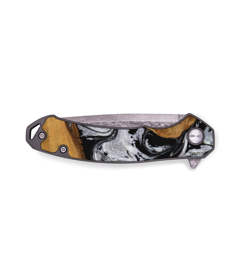 EDC Wood Pocket Knife - Randall (Black & White, 738136)