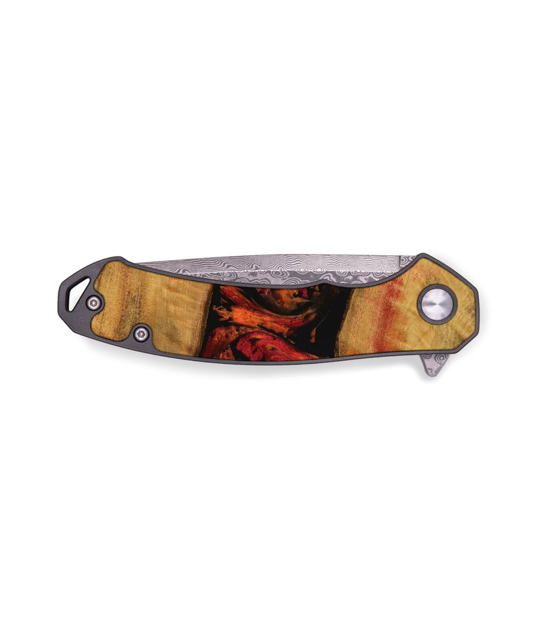 EDC Wood Pocket Knife - Janessa (Red, 738168)