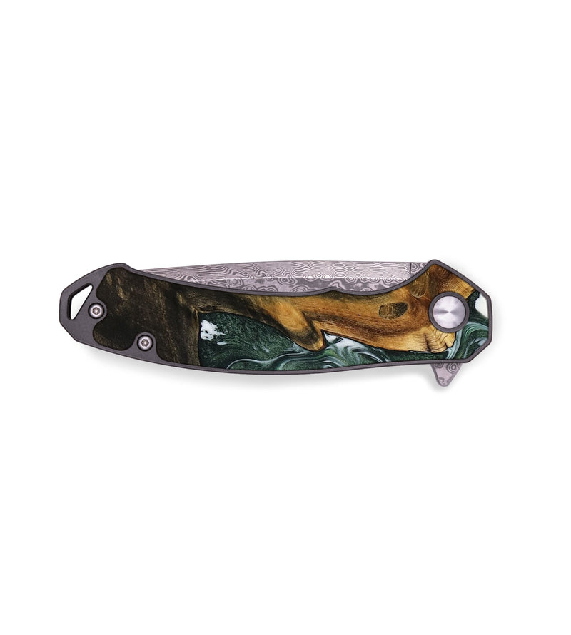 EDC Wood Pocket Knife - Demeter (Green, 738182)