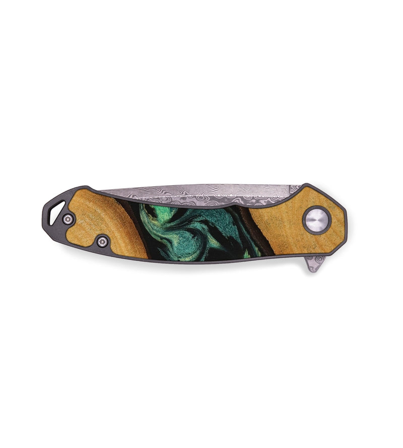 EDC Wood Pocket Knife - Melba (Green, 738212)