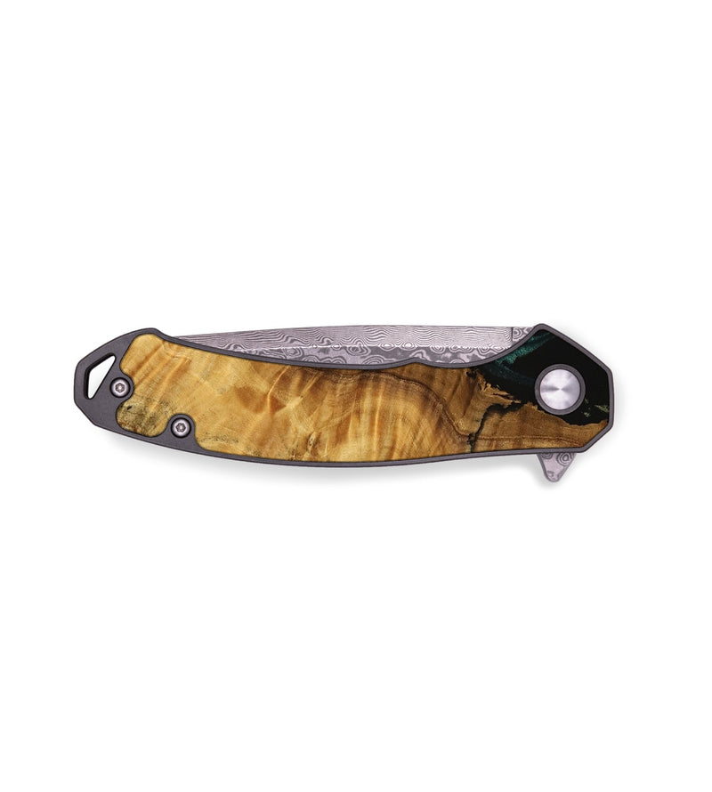 EDC Wood Pocket Knife - Roby (Green, 738229)