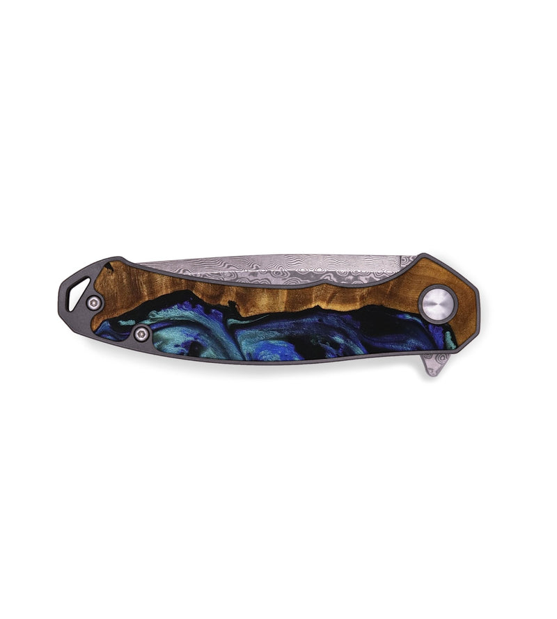EDC Wood Pocket Knife - Muha (Blue, 738358)
