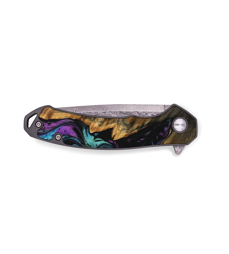 EDC Wood Pocket Knife - Justyn (Purple, 738373)