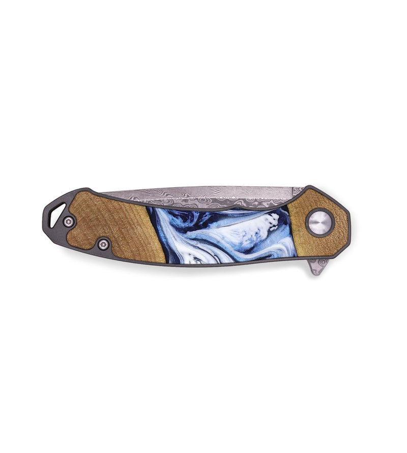EDC Wood Pocket Knife - Luisa (Blue, 738426)