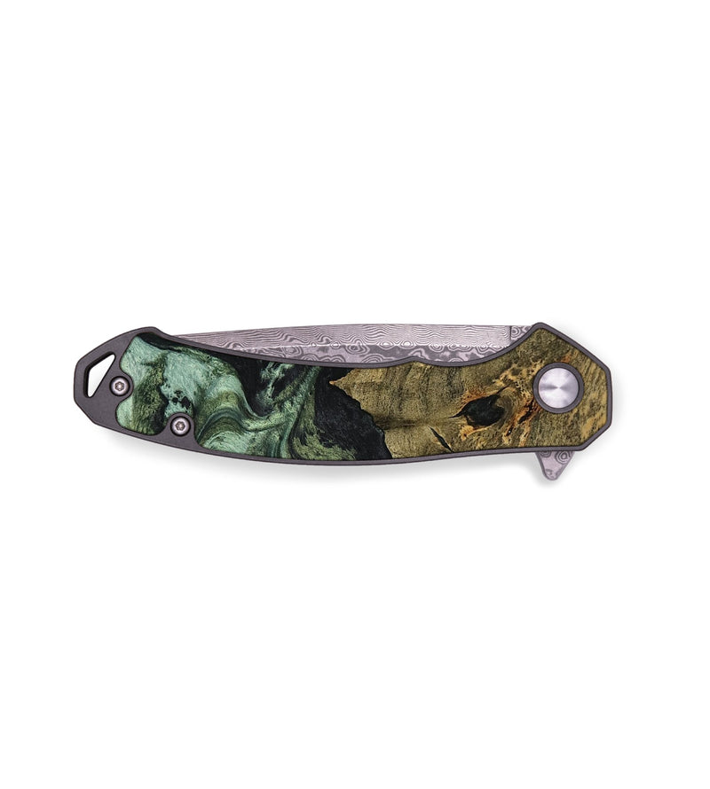 EDC Wood Pocket Knife - Adah (Green, 738594)