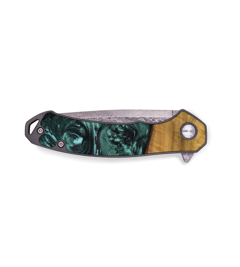 EDC Wood Pocket Knife - Fifi (Green, 738699)