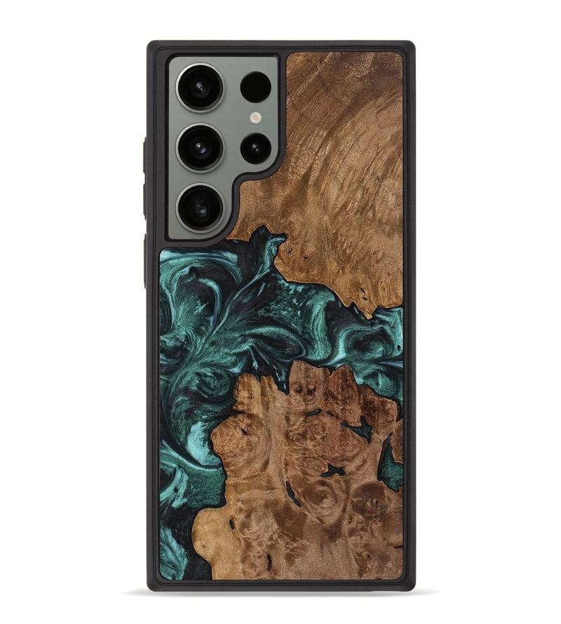 Galaxy S23 Ultra Wood Phone Case - Lavenia (Green, 738701)