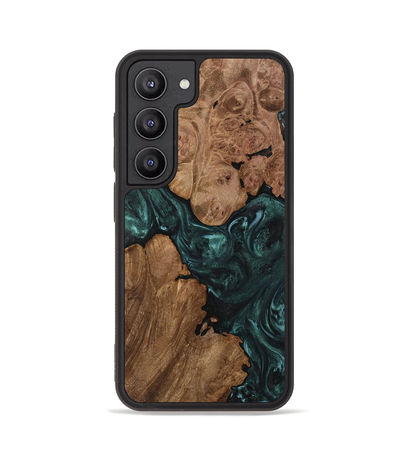 Galaxy S23 Wood Phone Case - Donald (Green, 738705)