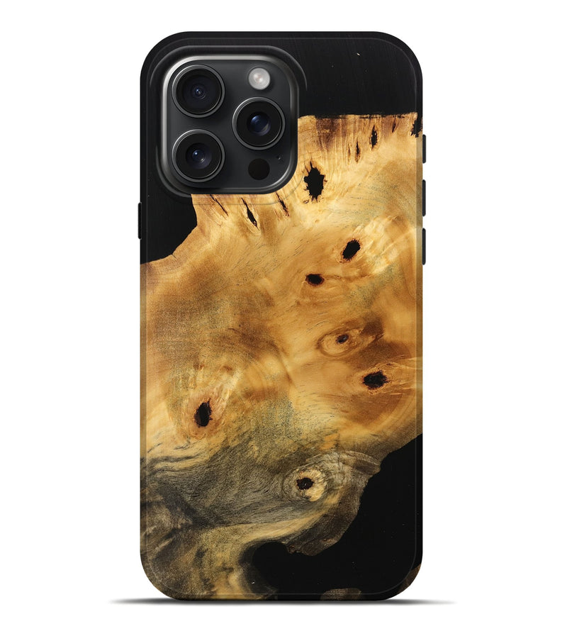 iPhone 16 Pro Max Wood Live Edge Phone Case - Shaji (Wood Burl, 738747)