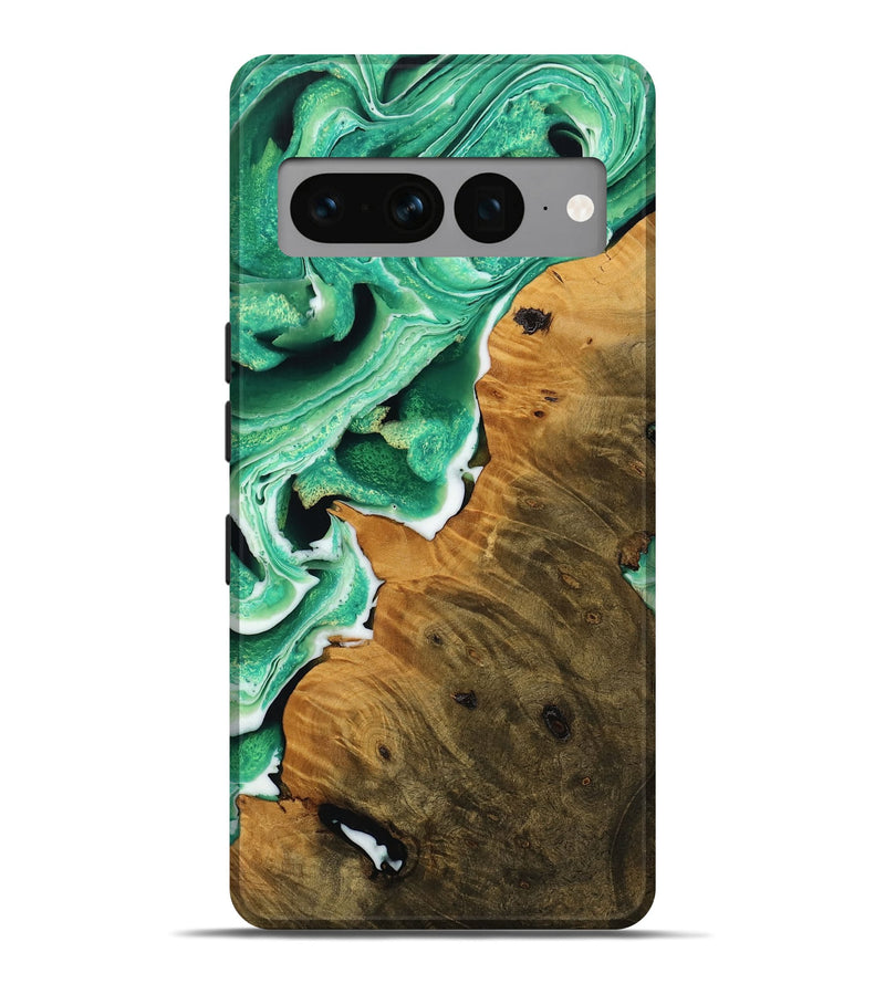 Pixel 7 Pro Wood Live Edge Phone Case - Sherree (Green, 738751)