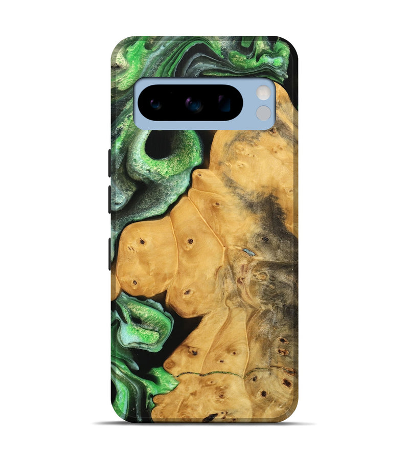 Pixel 8 Pro Wood Live Edge Phone Case - Sunny (Green, 738754)