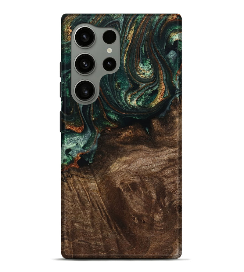 Galaxy S24 Ultra Wood Live Edge Phone Case - Gwennie (Green, 738779)