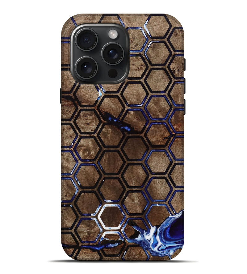 iPhone 16 Pro Max Wood Live Edge Phone Case - Barbara (Pattern, 738815)