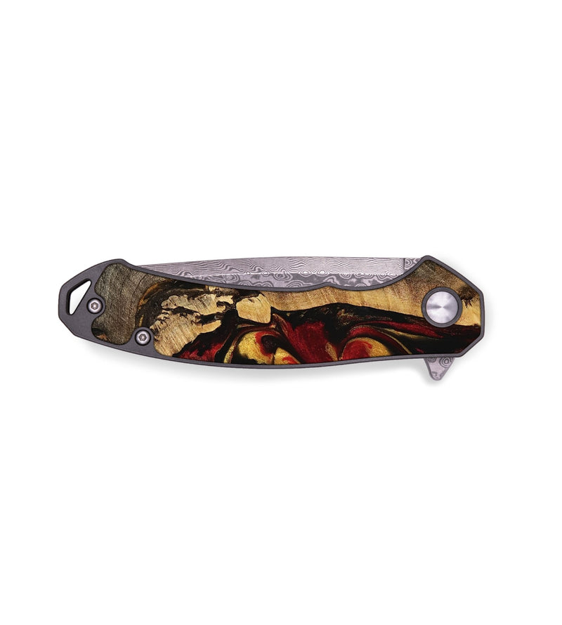 EDC Wood Pocket Knife - Myah (Red, 738847)