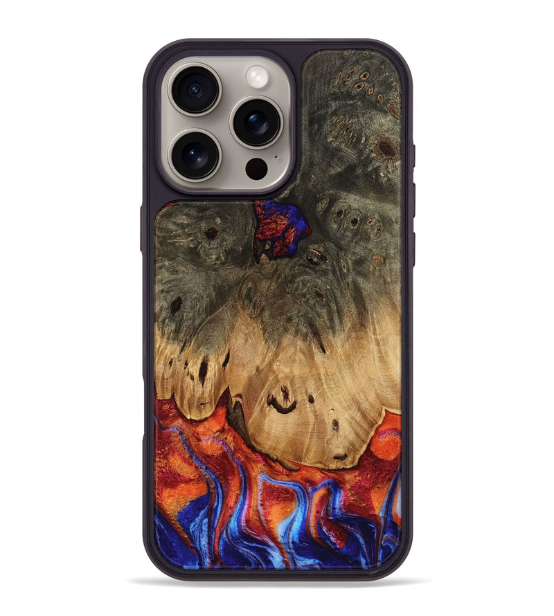 iPhone 16 Pro Max Wood Phone Case - Roxann (Fire & Ice, 738915)