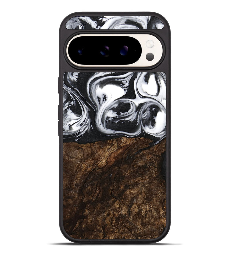 Pixel 9 Pro XL Wood Phone Case - Tosha (Black & White, 738944)