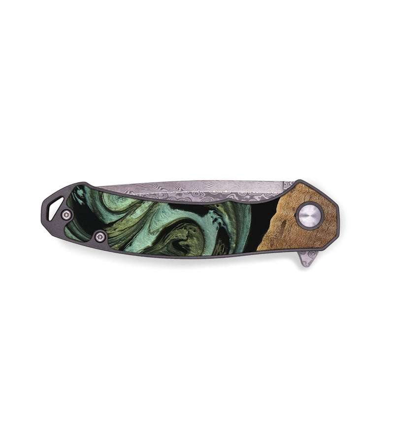 EDC Wood Pocket Knife - Earlie (Green, 738947)
