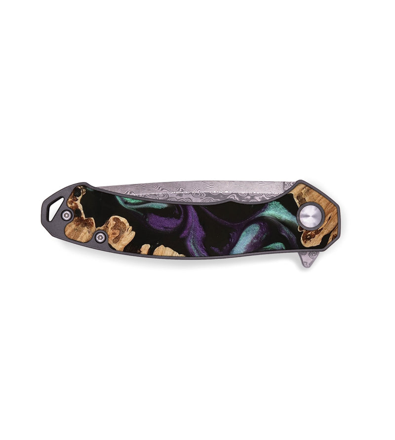 EDC Wood Pocket Knife - Ghassem (Purple, 738954)