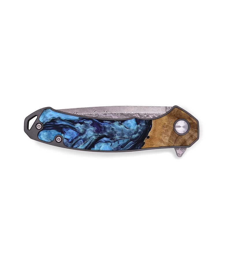 EDC Wood Pocket Knife - Brittny (Blue, 738960)