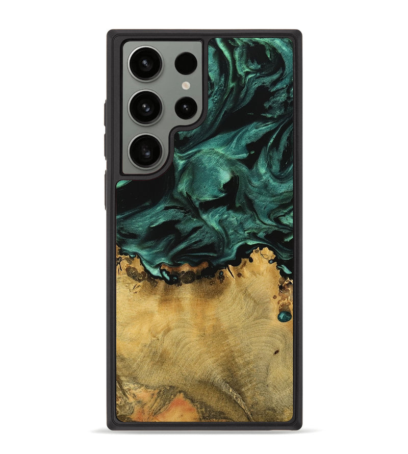 Galaxy S23 Ultra Wood Phone Case - Akio (Green, 739014)