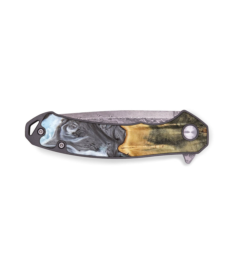 EDC Wood Pocket Knife - Teddi (Black & White, 739041)