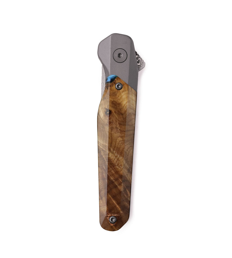 Live Edge Wood Pocket Knife - Summer (Wood Burl, 739070)