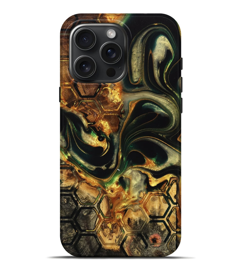 iPhone 16 Pro Max Wood Live Edge Phone Case - Marisca (Pattern, 739077)