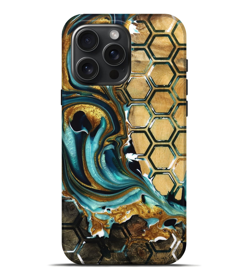 iPhone 16 Pro Max Wood Live Edge Phone Case - Sula (Pattern, 739079)