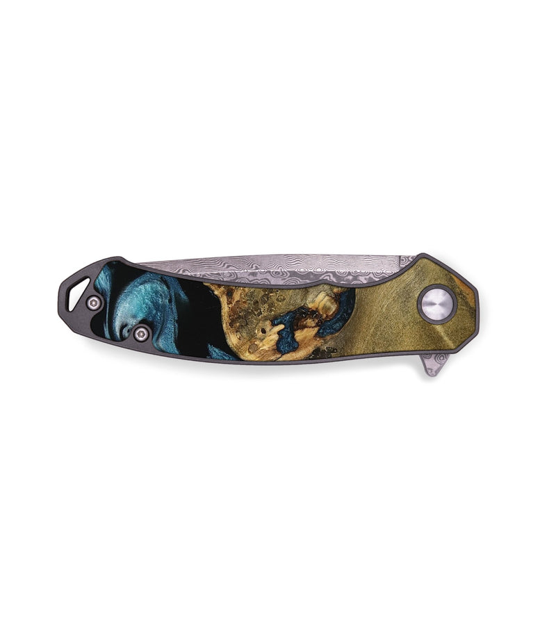 EDC Wood Pocket Knife - Braeden (Blue, 739119)