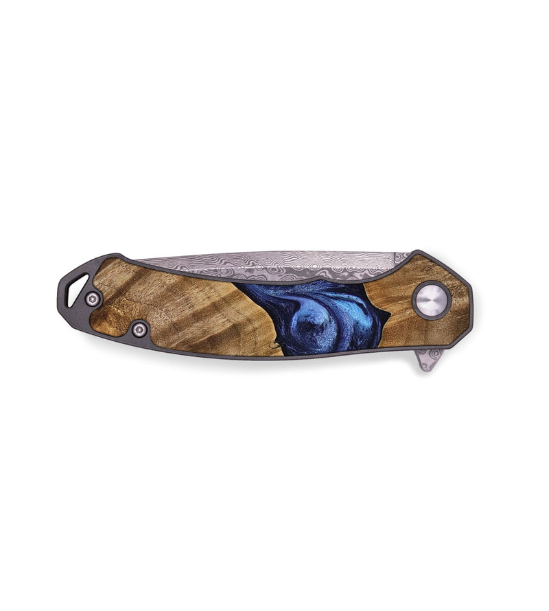 EDC Wood Pocket Knife - Lynnet (Blue, 739311)
